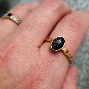 Greek Cabuchon Braid Adjustable Ring